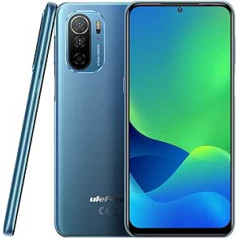 Ulefone Note 13P mobilais tālrunis bez līguma, 20 MP dubultā atpakaļskata kamera, 16 MP priekšējā kamera, G35 2,3 GHz 4 GB + 64 GB, divu SIM kartu viedtālrunis 4G, 6,5 collu FHD+ ekrāns, 3 karšu slota dizains, Android 11, NFC