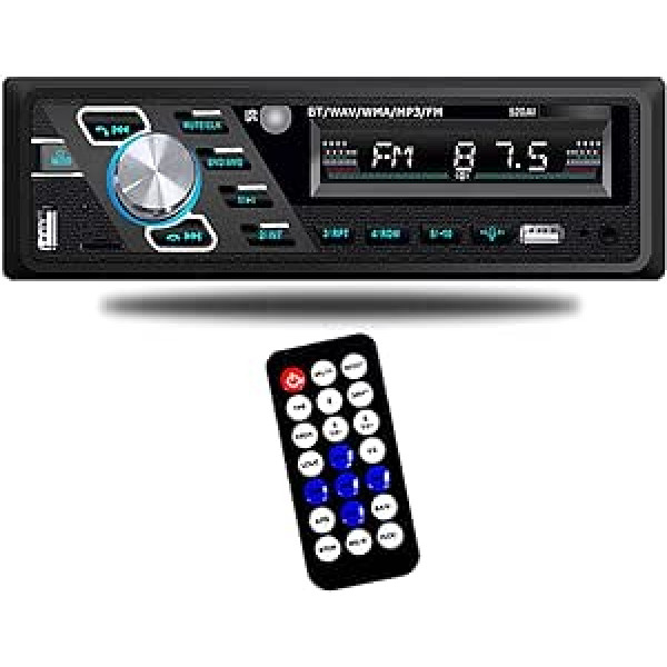 VIGORFLYRUN 24V automašīnas radio Bluetooth stereo MP3 atskaņotājs atbalsta brīvroku zvanus FM dubultās USB pieslēgvietas TF AUX IN balss palīga failu lasīšanas funkcija ar ISO spraudni un tālvadības pulti