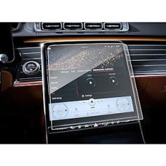 SXCY Mercedes GLC X254 / C-Class W206 2022 2023 Navigācijas ekrāna aizsargs, 11,9 collu GPS rūdīta stikla ekrāna aizsargs, 9H cietība, skrāpējumiem izturīgs, GLC X254 aksesuāri pret pirkstu nospiedumiem