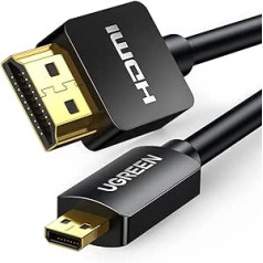 Ugreen 30103 HDMI D (Micro) HDMI A (Standard), Cable, HDMI Type D (Micro), HDMI Type A (Standard), Black, 2 m