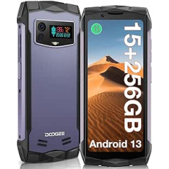 DOOGEE Smini āra mobilais tālrunis bez līguma Android 13, Helio G99 15GB + 256GB / 2TB paplašināms āra viedtālrunis 4,5 collu QHD+ 50MP kamera būvlaukuma mobilais tālrunis IP68 ūdensizturīgs mini