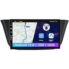 Android 12 Double DIN automašīnas radio priekš FIAT/Iveco/Daily 2018-2021-GPS Navi Free aizmugurējā kamera 9 collu 2G + 32G Atbalsta DAB/WiFi/Bluetooth5.0/USB/MirrorLink/SWC/Carplay/4G