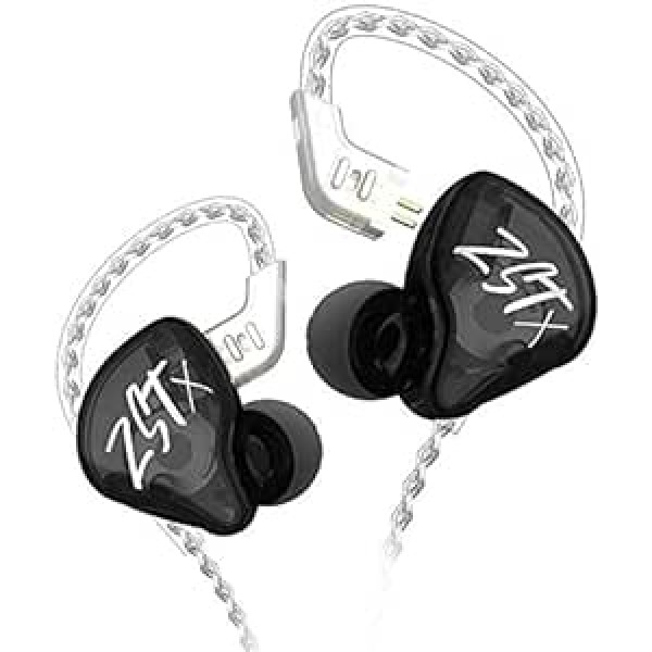 CCA KZ ZST X In-Ear Austiņas 1BA 1DD Kabeļa austiņas HiFi Ergonomiskas spēļu austiņas ar 2-Pin noņemamu kabeli dziedātājiem Mūziķiem Audiophile DJ