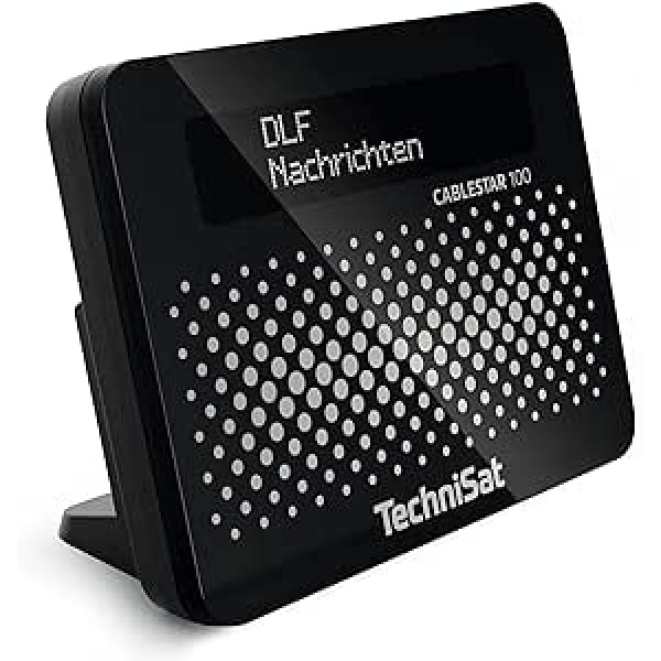 TechniSat Cablestar 100 digitālais radio adapteris nešifrētām digitālajām radio programmām, izmantojot kabeļtīklu, esošas sistēmas noņemšanai bez kastēm) Melns