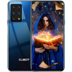 CUBOT X30 viedtālrunis 8 GB + 256 GB Android mobilais tālrunis 6,4 collu FHD+ displejs 48 MP kamera astoņkodolu viedtālrunis bez līguma 4G divu SIM kartes mobilais tālrunis/pirkstu nospiedums/NFC/GPS/OTG zils