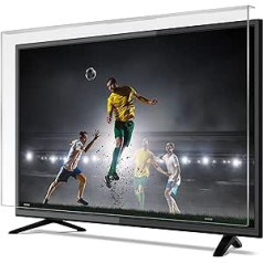 Notvex 32–65 colių televizoriaus apsauga / 100% ekrano apsauga su garantija / TV ekrano apsauga / apsauginis stiklas / be įbrėžimų / tinka visiems modeliams (55 colių)