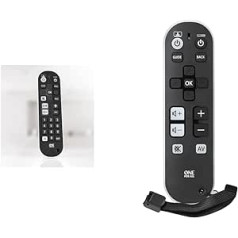 One For All Zapper+ Universal Remote Control TV & TV Zapper Universal Remote Control - Control Up to 3 TV Set-Top Boxes and Audio Devices - Simple Design - URC 6810, Black