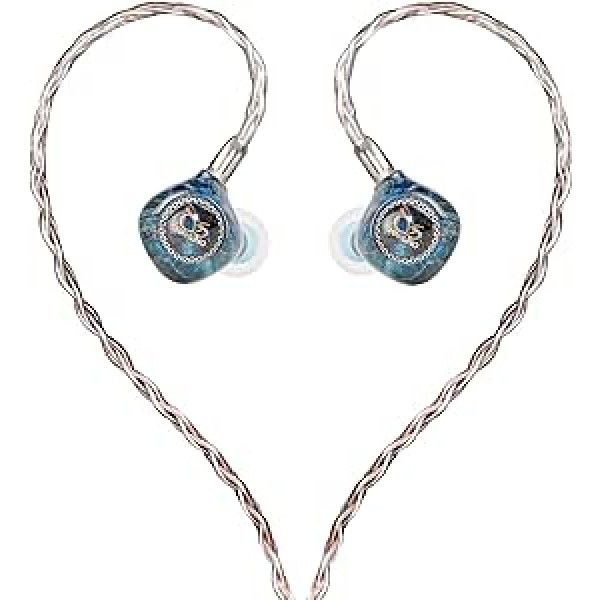 SHANLING MG600 vadu augstas izšķirtspējas Hi-Fi austiņas, Maple Cavity ar 2,5 mm/3,5 mm/4,4 mm maināmu spraudni, MMCX, IEM bez zudumiem tālrunim/atskaņotājam/personālajam datoram/planšetdatoram