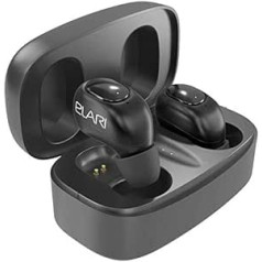 Elari EarDrops Vieglākās (katra 3,9 g) bezvadu Bluetooth austiņas ar magnētisko uzlādes korpusu un stereozvanu atbalstu (melnā krāsā)