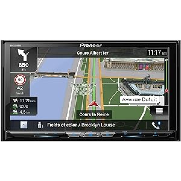 Pioneer AVIC-Z830DAB-AN mediju centrs, Navi, Wi-Fi, 7 collu skārienekrāns, viedtālruņa savienojums, Bluetooth, Apple CarPlay, brīvroku komplekts, 2 USB, DAB/DAB+, grafiskais ekvalaizers, iekļauta DAB antena