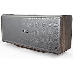 DOSS Bluetooth skaļrunis, SoundBox Pro mūzikas kaste, 80 W, daudzkrāsainas gaismas, bezvadu stereo savienošana pārī, kaste mobilajam tālrunim, mājām un birojam