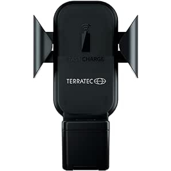 TerraTec ChargeAir All Car 10W Wireless Charger Car Mobile Phone Holder with QI Charging Function on Ventilation Grille Compatible with 12/11/11 Pro/11 Pro Max/XS MAX/XR/XS/X/8/8+,