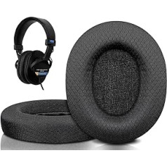 SOULWIT tīkla auduma nomaiņas ausu spilventiņi Sony MDR-7506 MDR-V6 MDR-V7 MDR-CD900ST monitora austiņām ar trokšņu izolācijas putām