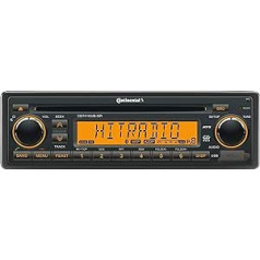 Continental CD7416UB-OR — CD/MP3 automašīnas radio ar Bluetooth/USB/AUX-IN