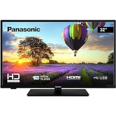 Panasonic TX-32M330E 32 collu HD LED televizors, USB multivides atskaņotājs, telpiskā skaņa, viesnīcas režīms, HDMI, papildu sienas stiprinājums, melns