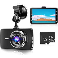 Jpnew 4K Dash Cam Car WiFi automašīnas kamera ar 32G SD karti 170° platleņķa WDR Night Vision Dash kamera ar G-sensora cilpas ierakstīšanu parkošanās uzraudzību un kustības noteikšanu