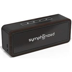 Symphonized NXT 2.0 Bluetooth Wireless Portable Speaker Dual Driver Audio Player Includes AUX Cable for Use with Cable Universal Compatibility (Black)