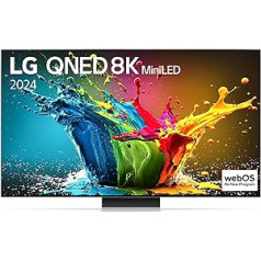 LG 75QNED99T9B televizors 75 collu (190 cm) QNED MiniLED Fernseher (α9 AI procesors 8K Gen7, Dolby Vision, 120 Hz) [Modelljahr 2024]