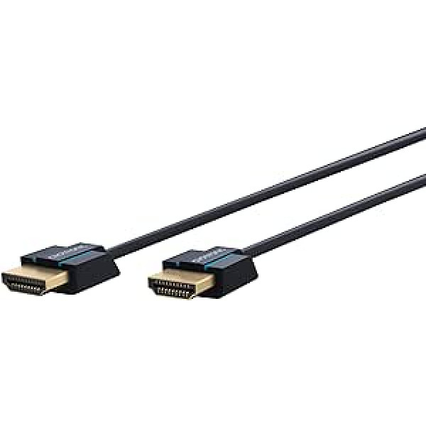 Clicktronic Casual Ultraslim liela ātruma HDMI kabelis ar Ethernet (4K Ultra HD, 3D-TV, ARC) 2 m