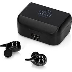 In-Ear Headphones Bluetooth: Bluetooth 5.2 Headphones Water Drop Design - Headphones Wireless Earbuds - Digital Display - HD Noise Reduction - Best Sound HiFi Quality - Long Battery Life