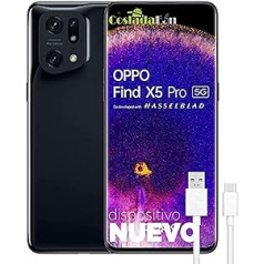 Oppo Find X5 Pro 5G viedtālrunis 256 GB, 12 GB RAM, divas SIM kartes, melns