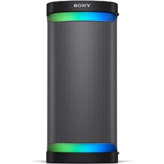 Sony SRS-XP700 jaudīgs Bluetooth ballīšu skaļrunis ar daudzvirzienu ballīšu skaņu, apgaismojumu un 25 h akumulatoru (IPX4, Mega Bass, ātrās uzlādes funkcija, Party Connect) melns, SRSXP700B.CEL