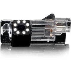 Dynavsal 8 LED Nacht Visionen Auto Rückfahrkamera 170 ° Weitwinkel HD Farbe wasserdichte Rückfahrkamera für Dacia Lodgy/Renault Fluence/Duster Megane/Latitude/Scenic 2/Laguna 2/3 X91/Captur/Clio 4