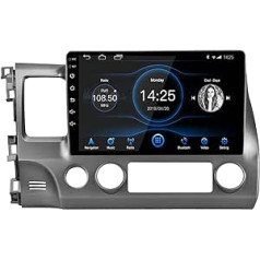 Ezonetronics 2DIN Android 10.1 Car Radio Stereo 10,1 collas Honda Civic 2007-2011 Touch Screen Augstas izšķirtspējas GPS Navigācija Bluetooth WiFi Spoguļsaite SWC AM FM Audio USB atskaņotājs 2G RAM + 32G ROM