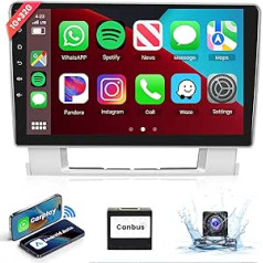 Bezvadu Apple Carplay 9 collu automašīnas radio 2 DIN 1 + 32G, kas paredzēts Buick Excelle 2010-2014/Opel Astra 2010-2017 Android automašīnai ar ekrānu + AHD atpakaļgaitas kameru HiFi Bluetooth RDS FM radio