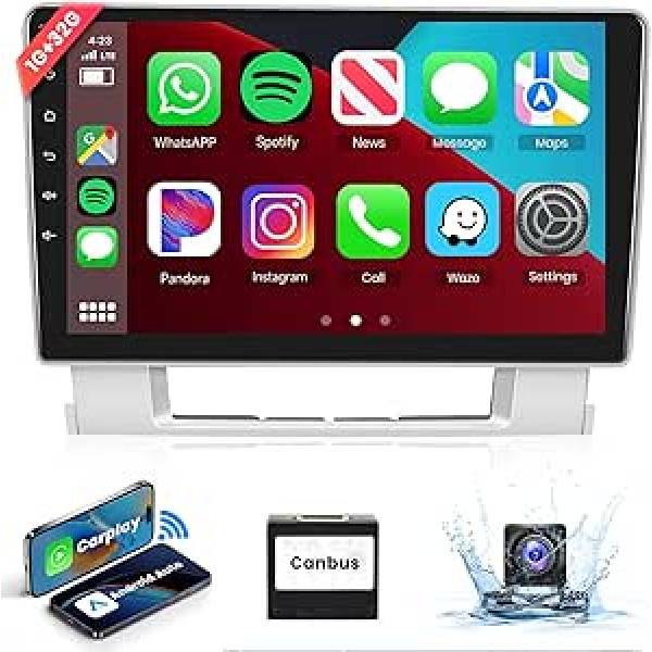 Bezvadu Apple Carplay 9 collu automašīnas radio 2 DIN 1 + 32G, kas paredzēts Buick Excelle 2010-2014/Opel Astra 2010-2017 Android automašīnai ar ekrānu + AHD atpakaļgaitas kameru HiFi Bluetooth RDS FM radio