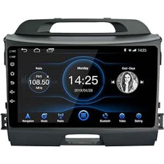 EZoneTronics Android 10.1 automašīnas radio stereo ierīcei Kia Sportage 2010-2015 9 collu skārienekrāns augstas izšķirtspējas GPS navigācijas galvas bloks Bluetooth WiFi USB stūres vadības atskaņotājs 2G RAM + 32G ROM