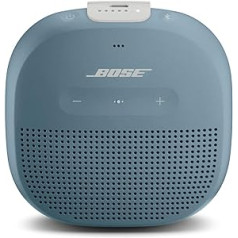 Bose SoundLink Micro Bluetooth skaļrunis: mazs pārnēsājams ūdensnecaurlaidīgs skaļrunis ar mikrofonu, zils