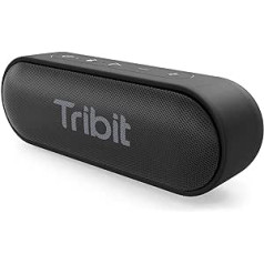 Bluetooth skaļrunis, Tribit XSound Go portatīvais skaļrunis IPX7 ūdensizturīgs, 12 W bezvadu skaļrunis ar basu+, 24 stundu atskaņošanas laiks, 20 M Bluetooth diapazons, melns