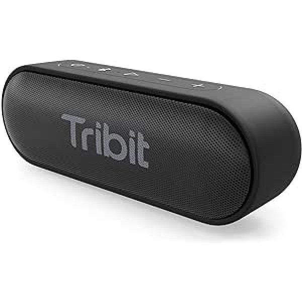 Bluetooth skaļrunis, Tribit XSound Go portatīvais skaļrunis IPX7 ūdensizturīgs, 12 W bezvadu skaļrunis ar basu+, 24 stundu atskaņošanas laiks, 20 M Bluetooth diapazons, melns