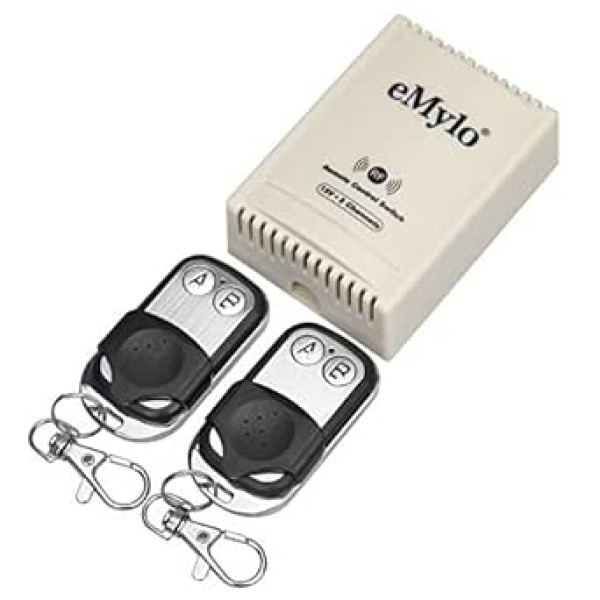 emylo® DC 12 V 2 Kanäle Smart Wireless Fernbedienungsschalter RF Relaismodulschalter RF Fernschalter ar 2 raidītāja kontroliera paplašinātājs 433 MHz für Garagentor/Licht/Luftventilator/Rollladen