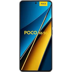 Xiaomi Poco X6 5G viedtālrunis 8GB/256GB 5100mAh 6,67 collu AMOLED displejs melns