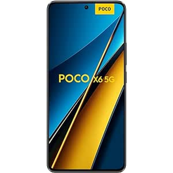 Xiaomi Poco X6 5G viedtālrunis 8GB/256GB 5100mAh 6,67 collu AMOLED displejs melns