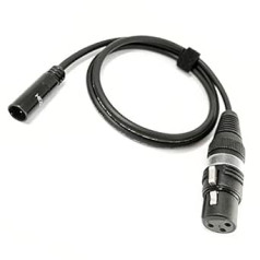 Atlasītais kabelis SC-AK-mXLR-XLR-0100 Adaptera kabelis Mini XLR 3-Pin Audio uz XLR BMPCC 4K 6K mikrofona kabelim