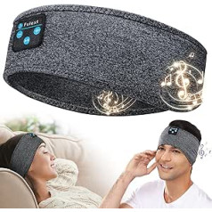 Fulext Sleep Ausinės Bluetooth Sleep Ausinės Galvos juostelė Minkšta Elastinė Patogios Bluetooth Galvutės Ausinės Vyrams Moterims Paaugliams Kalėdų Tėčio Motinos diena Gimtadienis