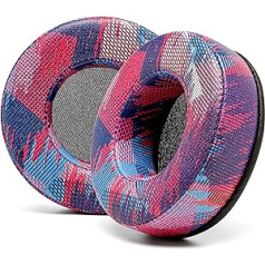 WC Wicked Cushions Īpaši biezi Premium austiņu spilventiņi Skullcandy Hesh Wired & Hesh 2 bezvadu austiņām — Speed Racer