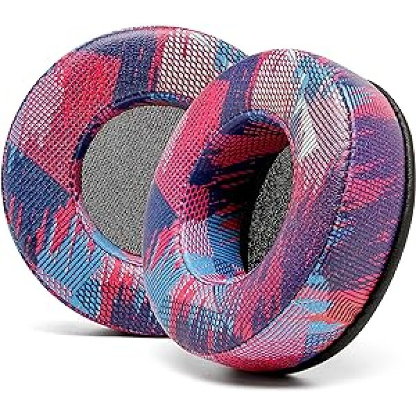 WC Wicked Cushions Īpaši biezi Premium austiņu spilventiņi Skullcandy Hesh Wired & Hesh 2 bezvadu austiņām — Speed Racer