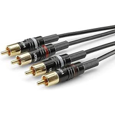 Sommer Cable Basic+ HBP-C2 / 2 RCA/RCA Hicon - 2 RCA/RCA Hicon (0.3 m)