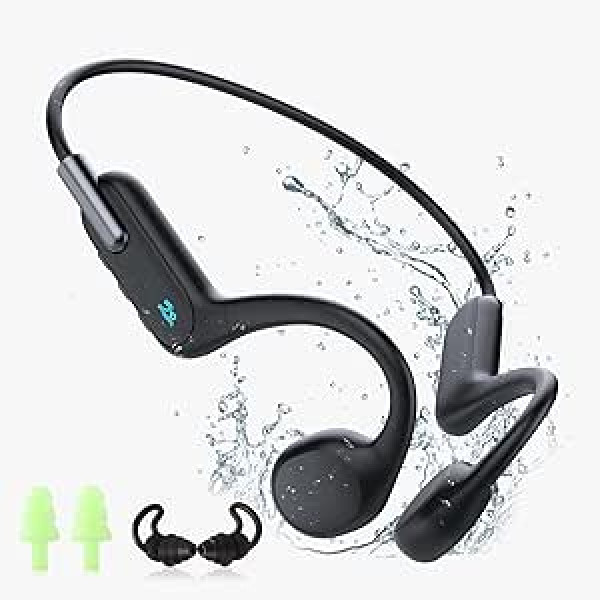 HIFI WALKER austiņas peldēšanai, Bone Sound Austiņas Bluetooth 5.3, zemūdens MP3 atskaņotājs ar 32 GB atmiņu, sporta bezvadu austiņas ar atvērtu austiņu skriešanai, riteņbraukšanai