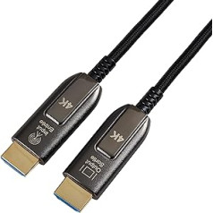 Amazon Basics 10 m optiskās šķiedras HDMI pīts ātrgaitas kabelis