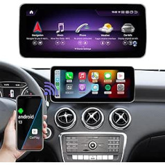 Road Top Android 13 automašīnas radio 12,3 collu Carplay skārienekrāns, kas paredzēts Mercedes Benz A GLA CLA Class W176 C117 X117 X156 2016–2018 ar NTG5.0 gadu, atbalsta bezvadu Carplay, Android Car