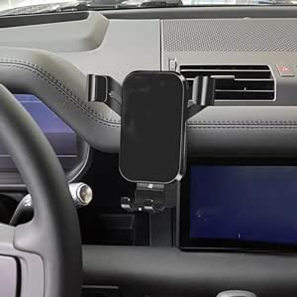 LSXEL Car Mobile Phone Holder Compatible with Land Rover Defender 90 110 Accessories Mobile Phone Holder 2020 2021 2022 2023 (for Defender 90 110 2020-2023)