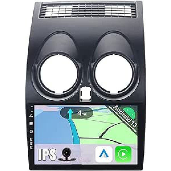 YUN TX Android 13 automašīnas radio, kas piemērots Nissan Qashqai J10 (2008-2014) - IPS 2.5D 9 collas - Bezmaksas atpakaļgaitas kamera - Atbalsta DAB+ / GPS / Stūres vadību / WiFi / Bluetooth 5.0 / CarPlay / USB