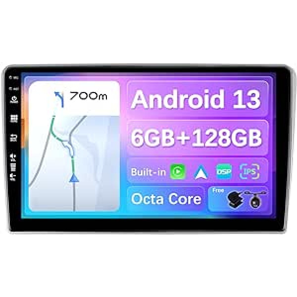 JOYX - 6G + 128G - Android 12 IPS automašīnas radio piemērots Toyota Avensis (2002-2008) - Bezvadu CarPlay/Android Car/DSP - LED kamera un mikrofons - 9 collu 2 DIN - DAB stūres vadība Fast-Boot 360 kamera 4G