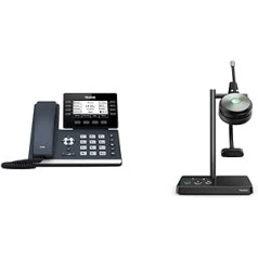 Yealink IP telefons SIP-T53 VoIP telefons melns + WH62 Dual UC