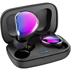 Bluetooth austiņas, Sontinh CoolBuds Bluetooth austiņas, bezvadu, Bluetooth 5.0 bezvadu austiņas ar 66FT diapazonu, IPX5 ūdensizturīgs, pārnēsājama soma ar 20 stundu atskaņošanas laiku